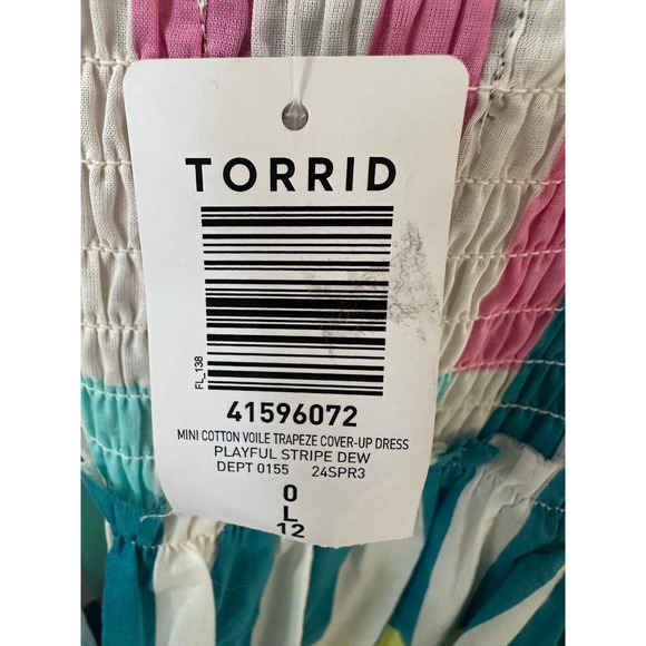 NWT – Torrid‎ Striped Sundress Size 12 - Picture 10 of 11